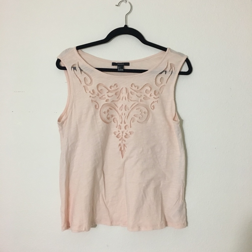 FOREVER 21 MESH DETAILED TANK
